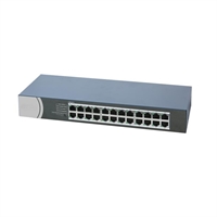 SWITCH NO GESTIONABLE 24 PORTS GIGABIT RJ45 CAPACITAT 48GBPS SENSE VENTILADOR RACK SOBRETENSIO 6KV
